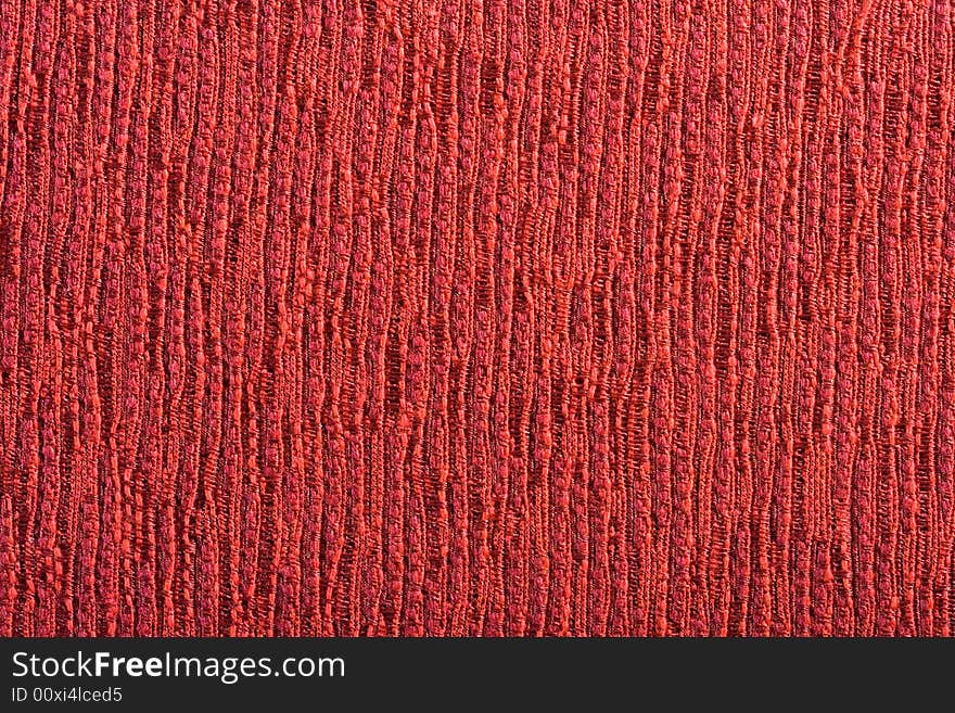 Qualitative red fabric texture. Abctract background. Close up.