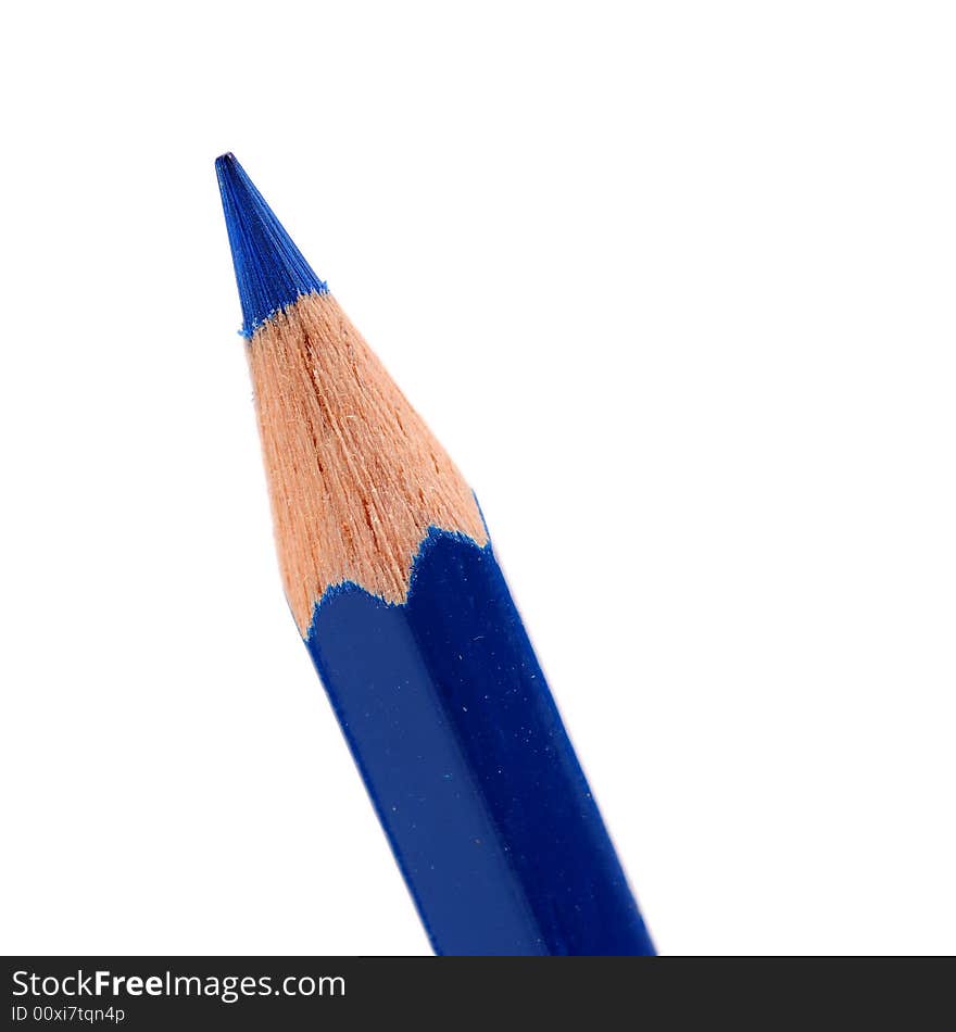 Thick colored pencils against a white background color