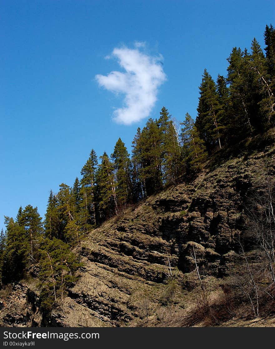 Russia springtime, Bashkiria mountain