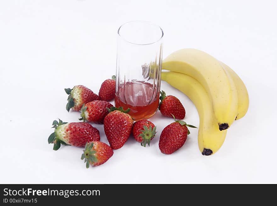 Strawberries and bananas