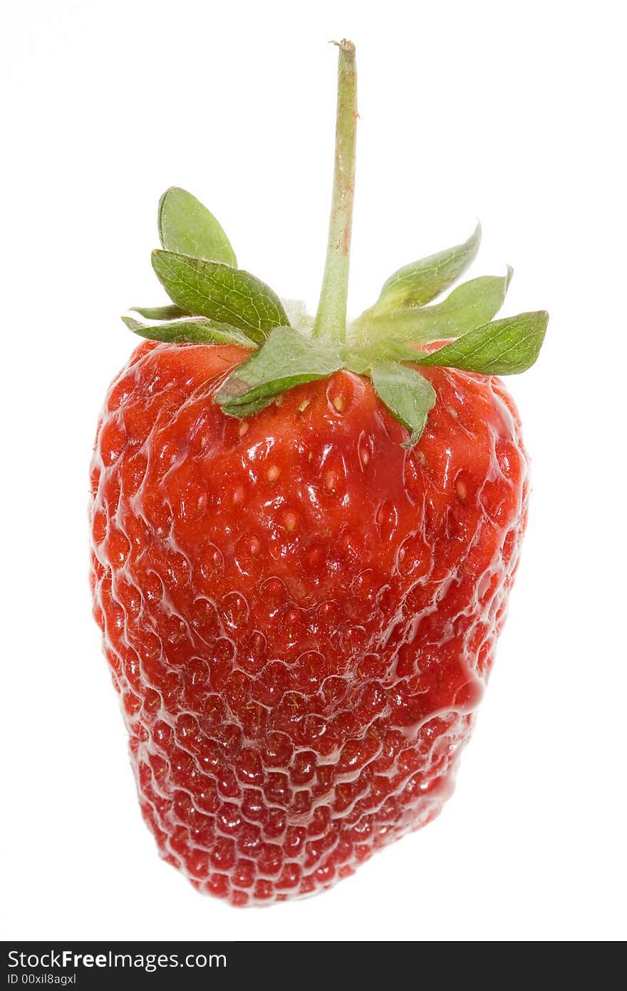 Delicious strawberry on white background