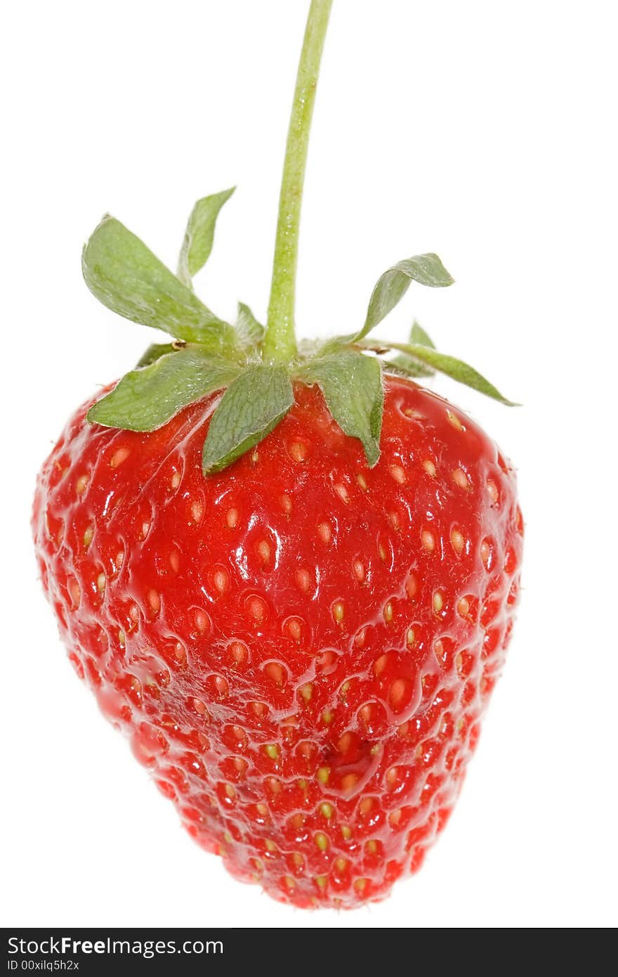 Delicious strawberry on white background