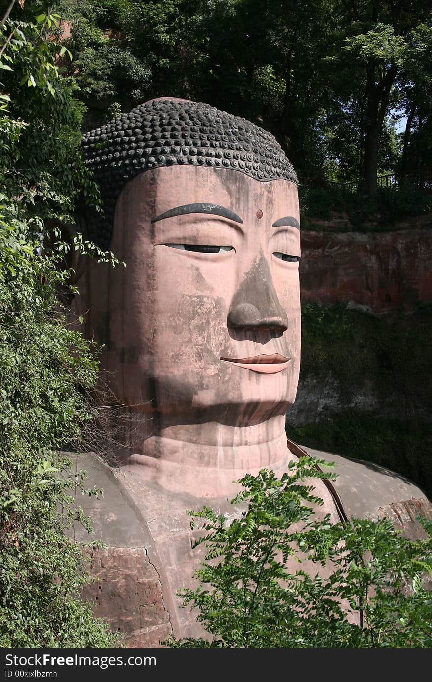 Famous Leshan Giant Budda in Sichuan China. Famous Leshan Giant Budda in Sichuan China