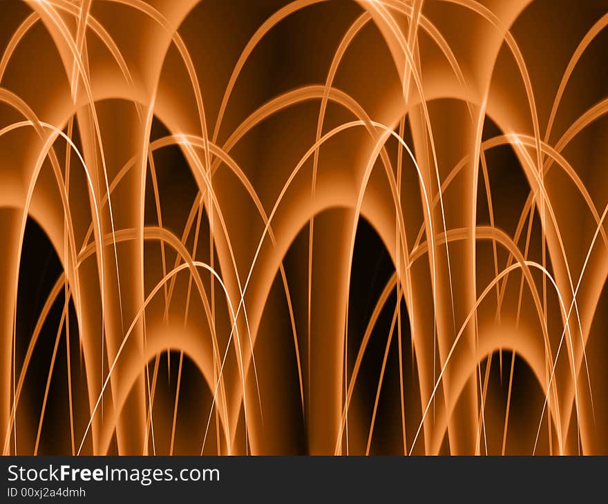 Glowing Brown Arcs