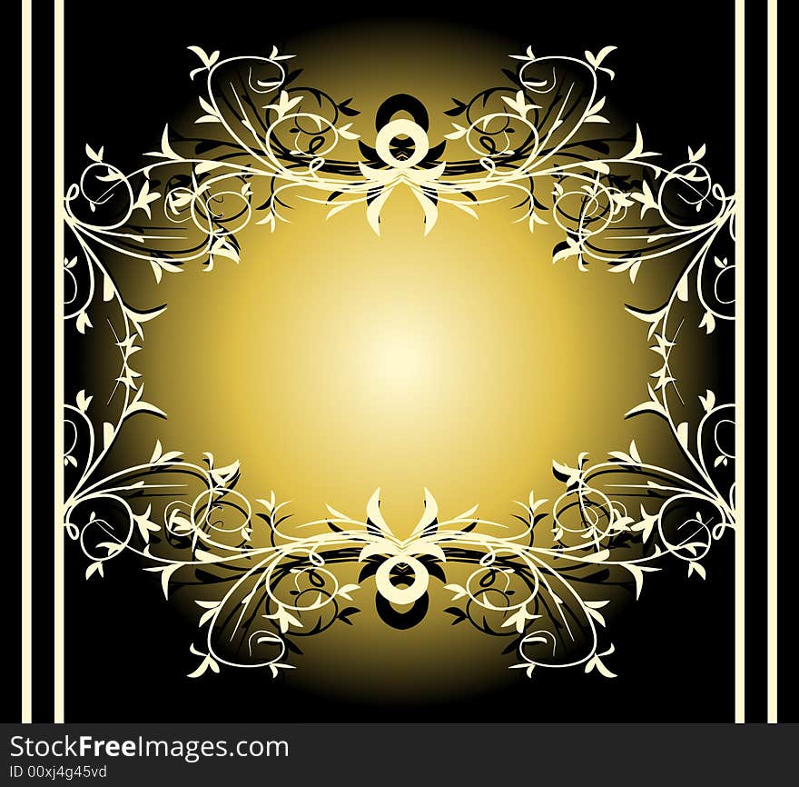 Design floral frame background for your new design