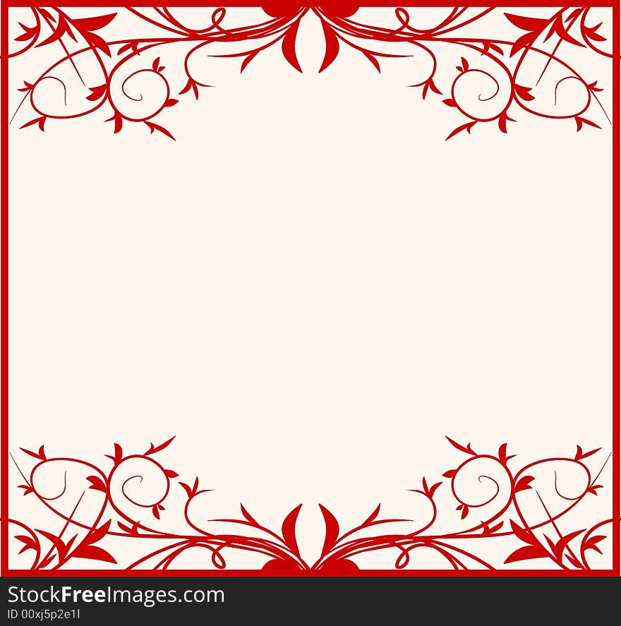 Design floral frame for your new design