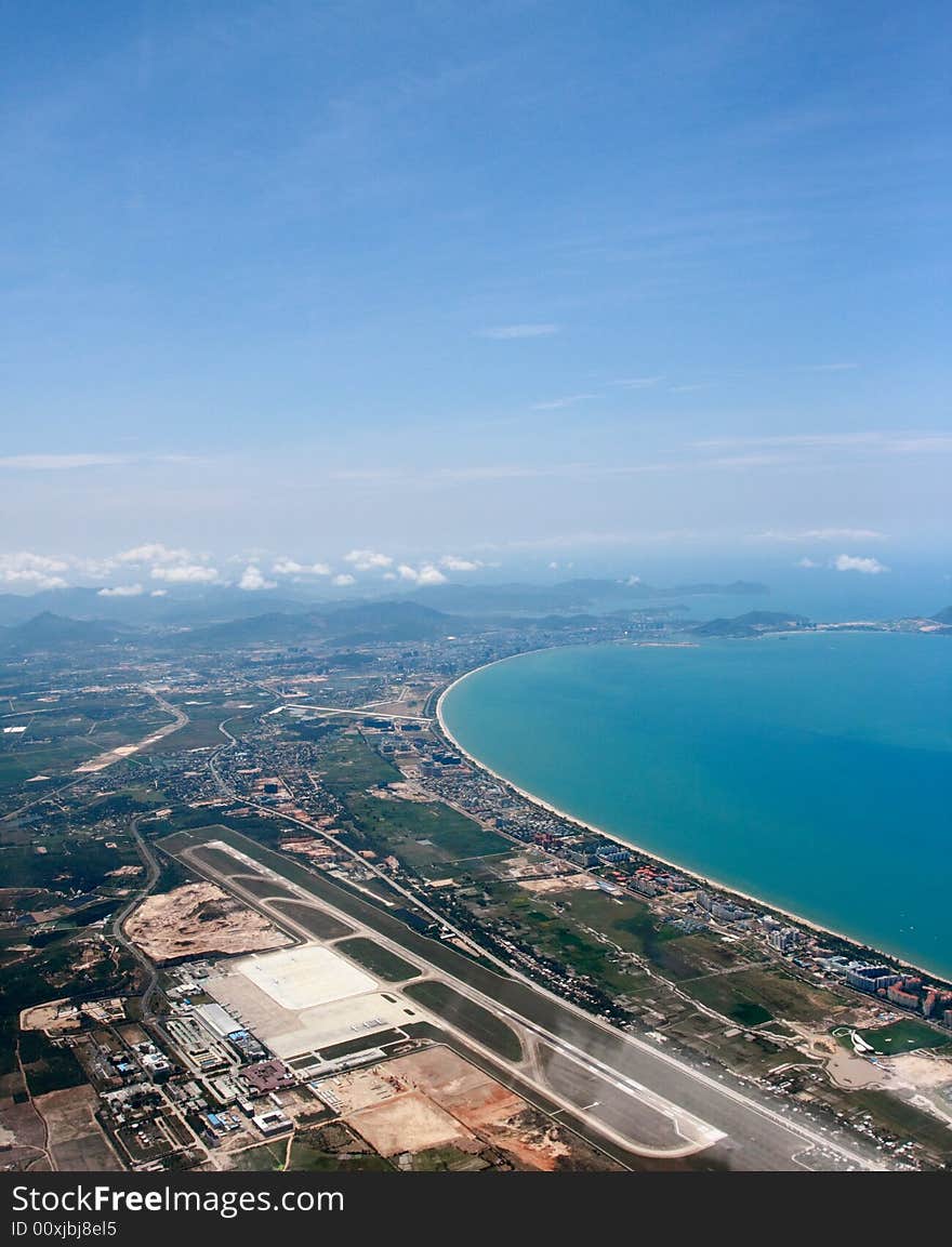 Airport ofSanYa ,most beautiful city of china. close of beach. Airport ofSanYa ,most beautiful city of china. close of beach.