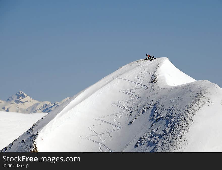 Snow covered peak