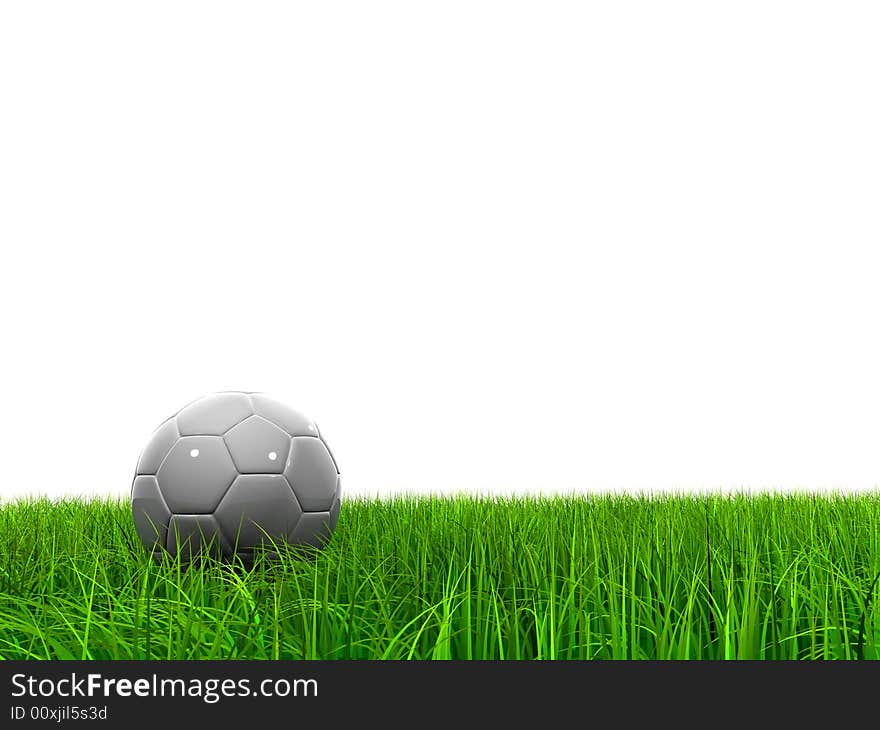 Extremely high resolution soccer ball in grass. Extremely high resolution soccer ball in grass