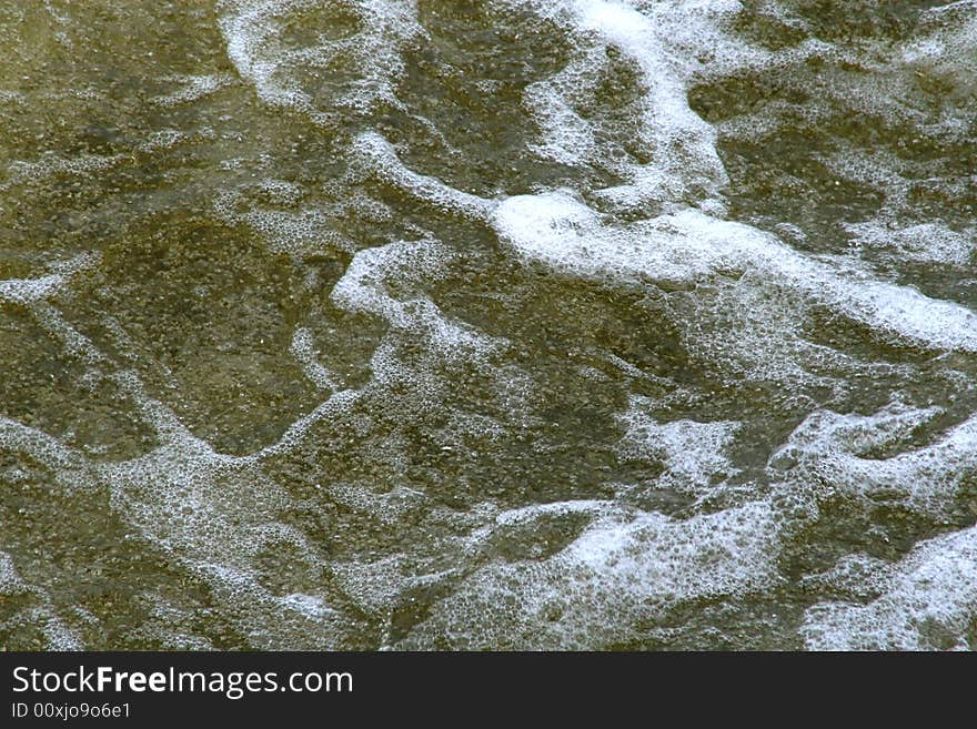 Water bubbles & foam after rapids. Water bubbles & foam after rapids