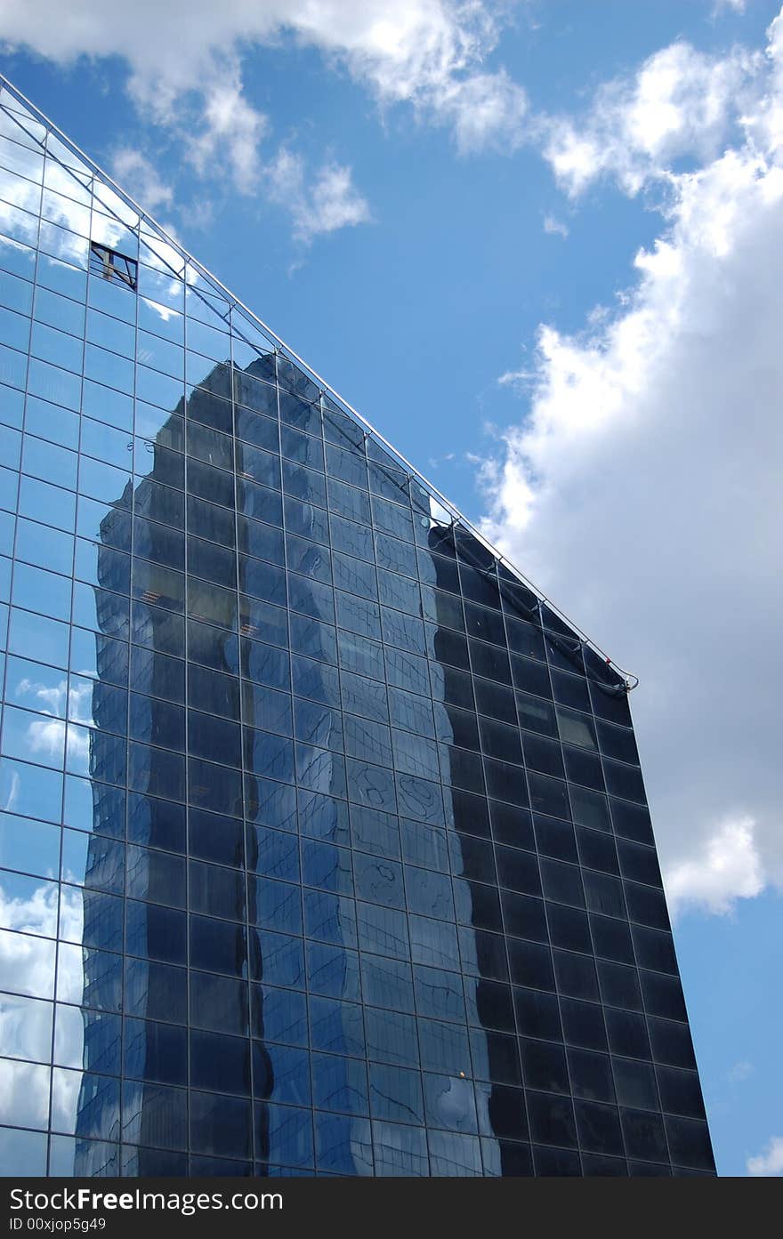 Modern building and sky with clouds. Modern building and sky with clouds.