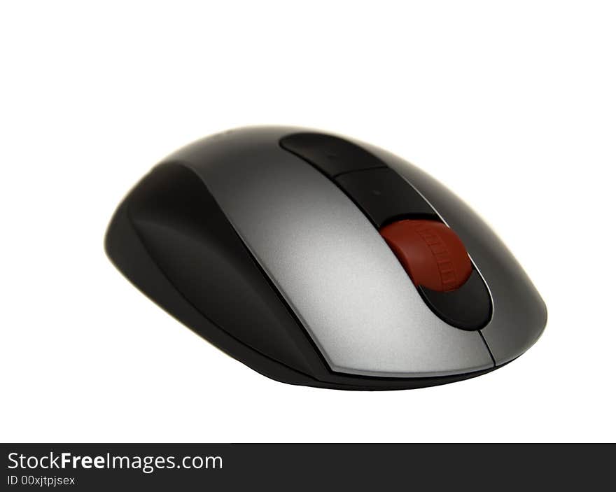 Computer mouse on a white background.