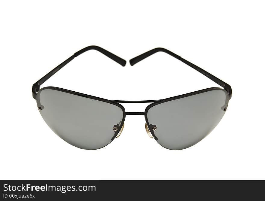 Sunglasses on a white background.