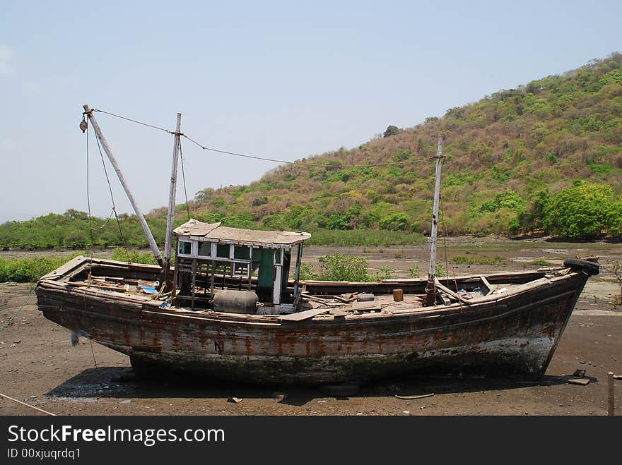 Mumbai Boat On Land