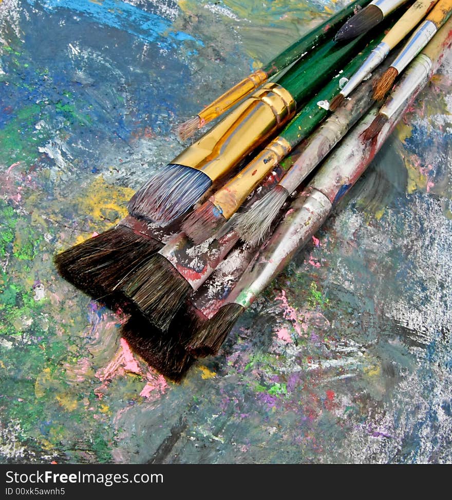 Art and stuff paint brushes