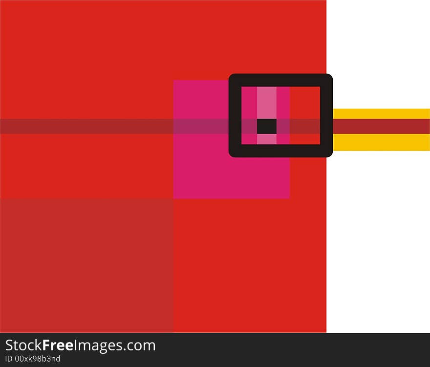 Composition of square and line. Composition of square and line