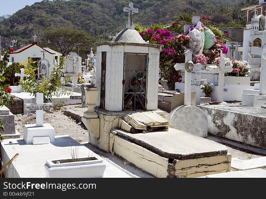 A beautiful cemetery near Puerto Vallarta, Jalisco, Mexico. A beautiful cemetery near Puerto Vallarta, Jalisco, Mexico.