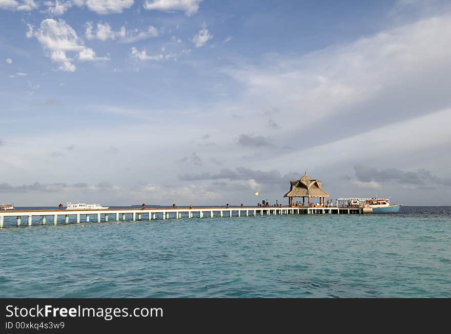 Banyan tree resort on Vabbin faru island of maldives. Banyan tree resort on Vabbin faru island of maldives.