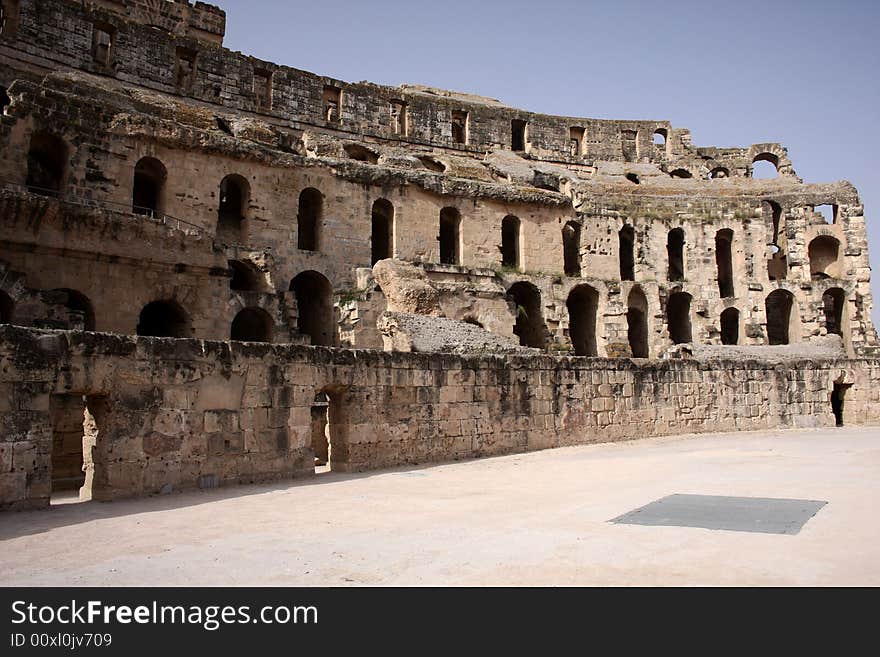 El-Jem`s amphitheatre in Tunisia. El-Jem`s amphitheatre in Tunisia