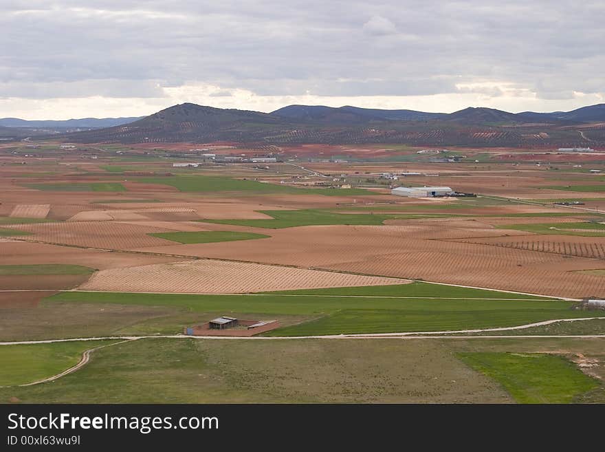 Spanish valley in the nothern part of Spain