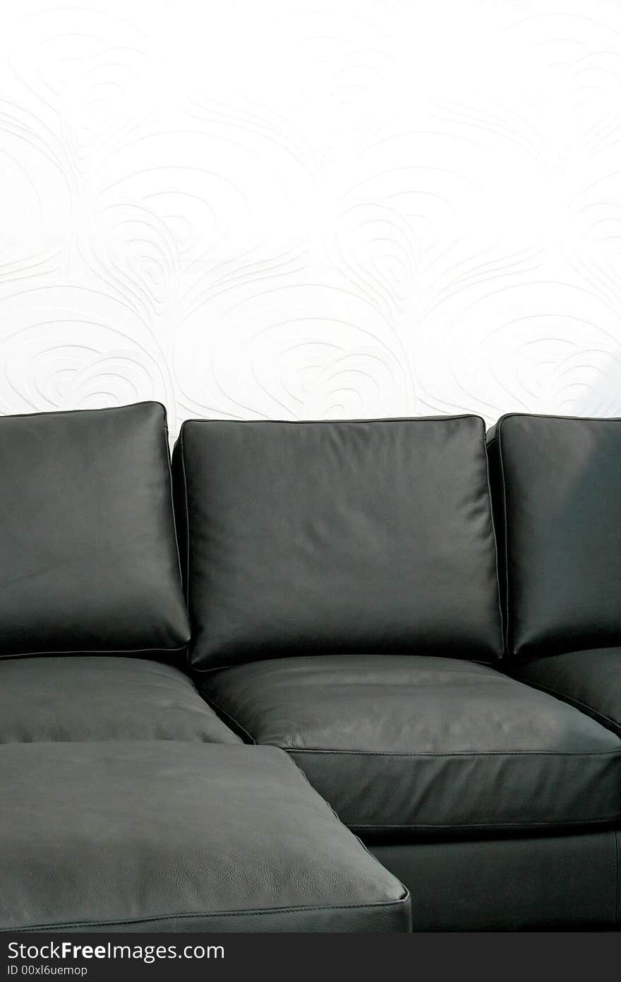 Soft black sofa