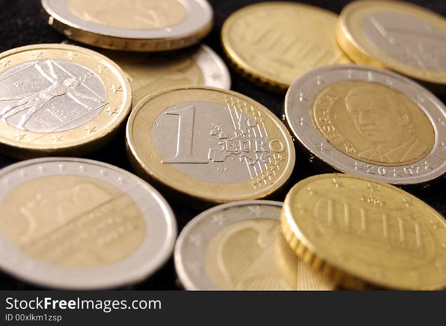 Euro coins