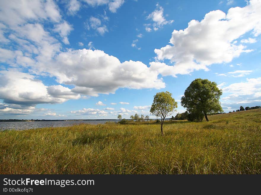 Landscape with clouds