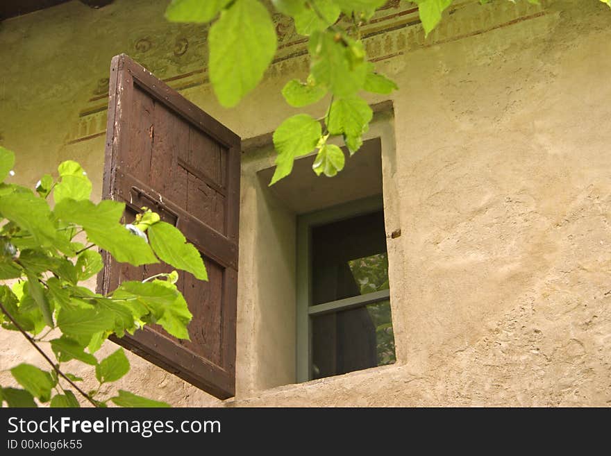 Little window in the Torrechiara castle