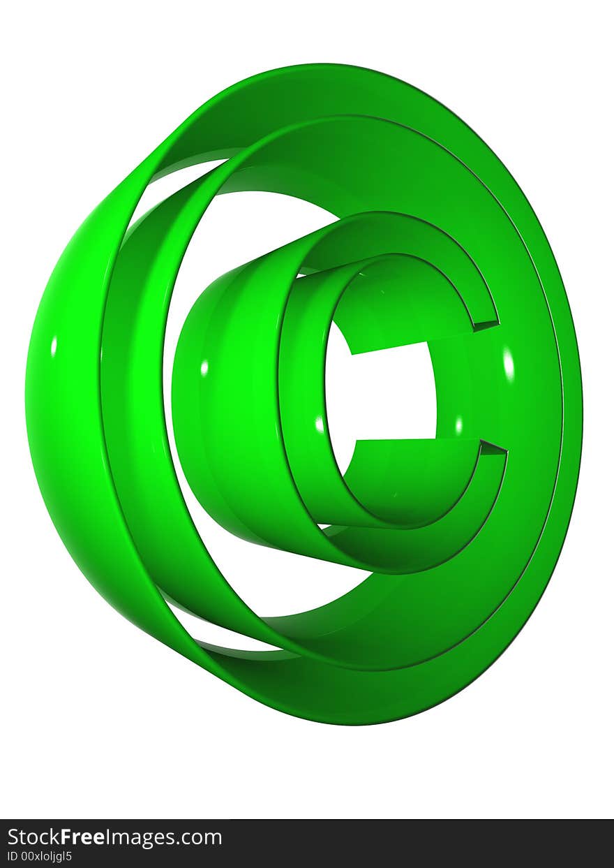 006 symbol 3D at 9000 green