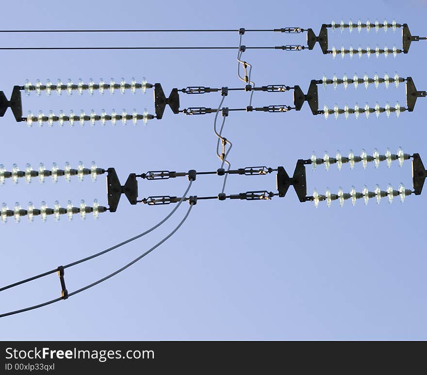 High voltage power line components