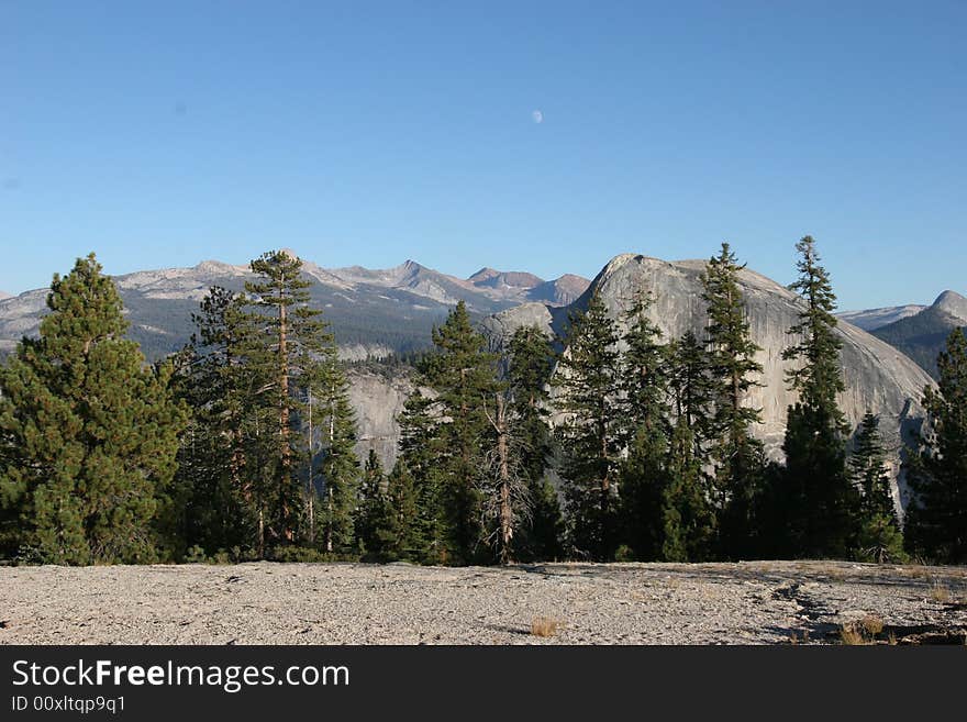 Water fall in Yosemite Park far a way view. Water fall in Yosemite Park far a way view