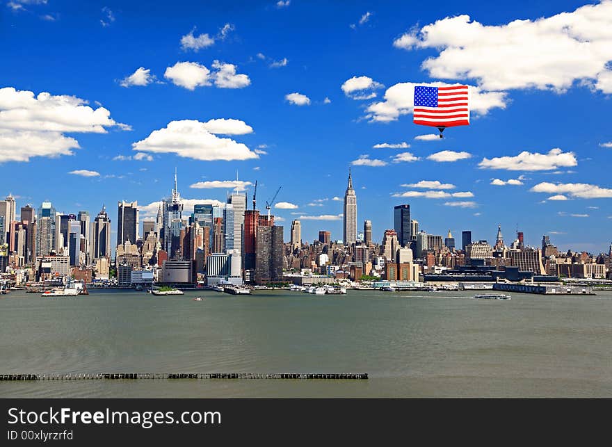 The Mid-town Manhattan Skyline