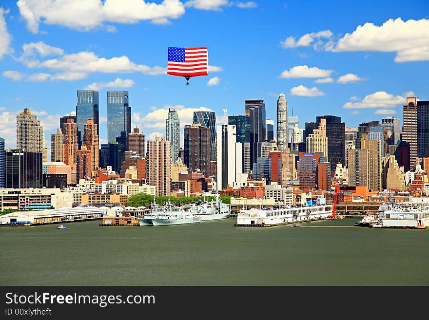 The Mid-town Manhattan Skyline