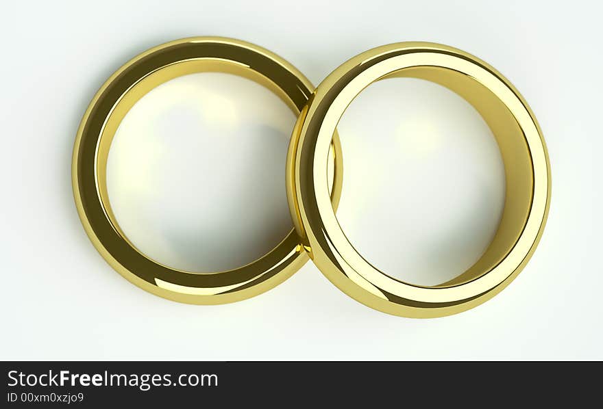 Two Golden Wedding Rings