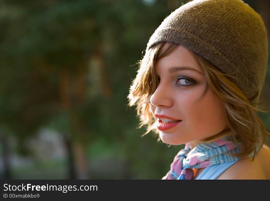 Portrait young girl