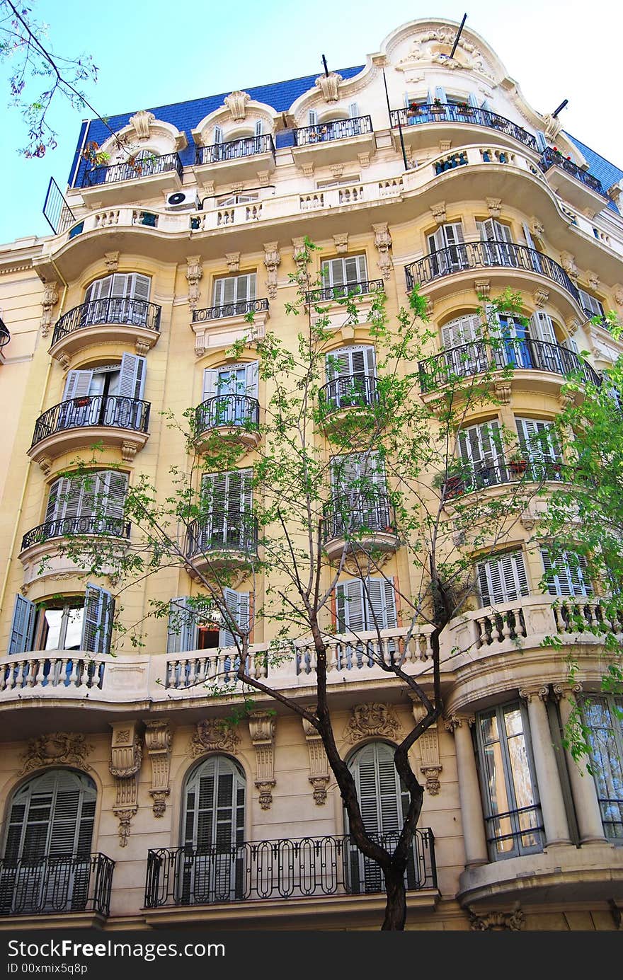 Beautiful art nouveau building of Barcelona. Beautiful art nouveau building of Barcelona