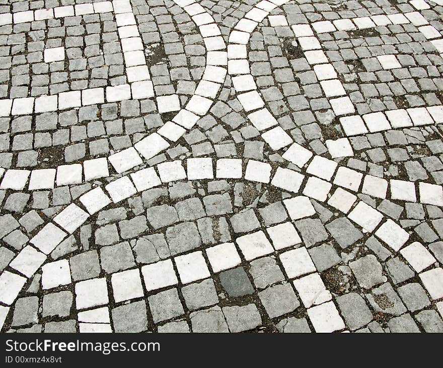 Paved square in Brasov Citadel