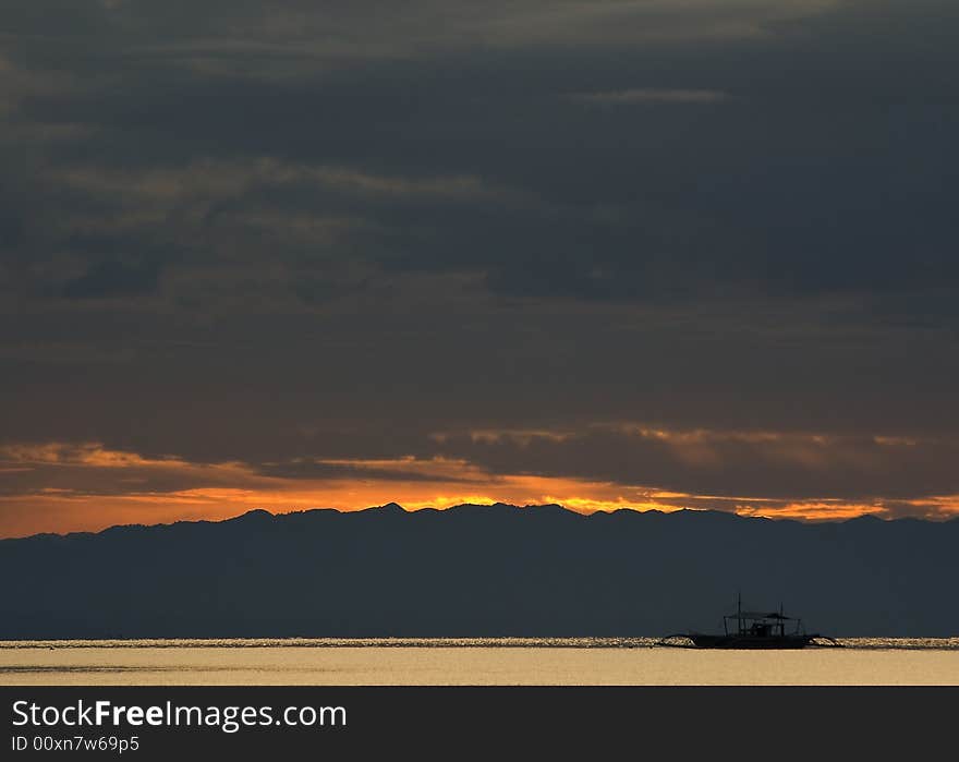 Sunrise taken in Panglao Island, Bohol, Philippines. Sunrise taken in Panglao Island, Bohol, Philippines.