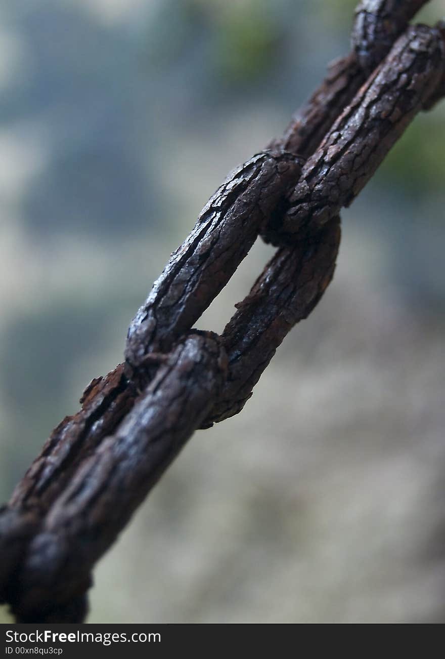 A rusted chain in a seaside beach resort in Panglao Island, Bohol, Philippines. A rusted chain in a seaside beach resort in Panglao Island, Bohol, Philippines.