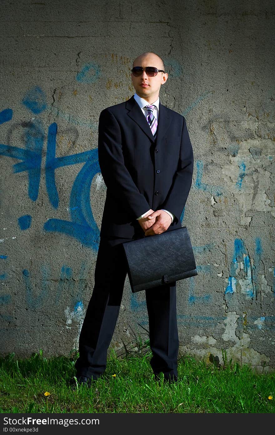 Men in suit waiting for a deal. Men in suit waiting for a deal.