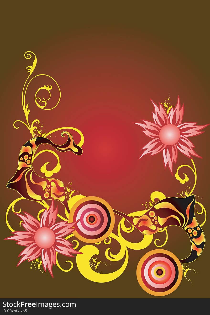 Illustration of a decorative background