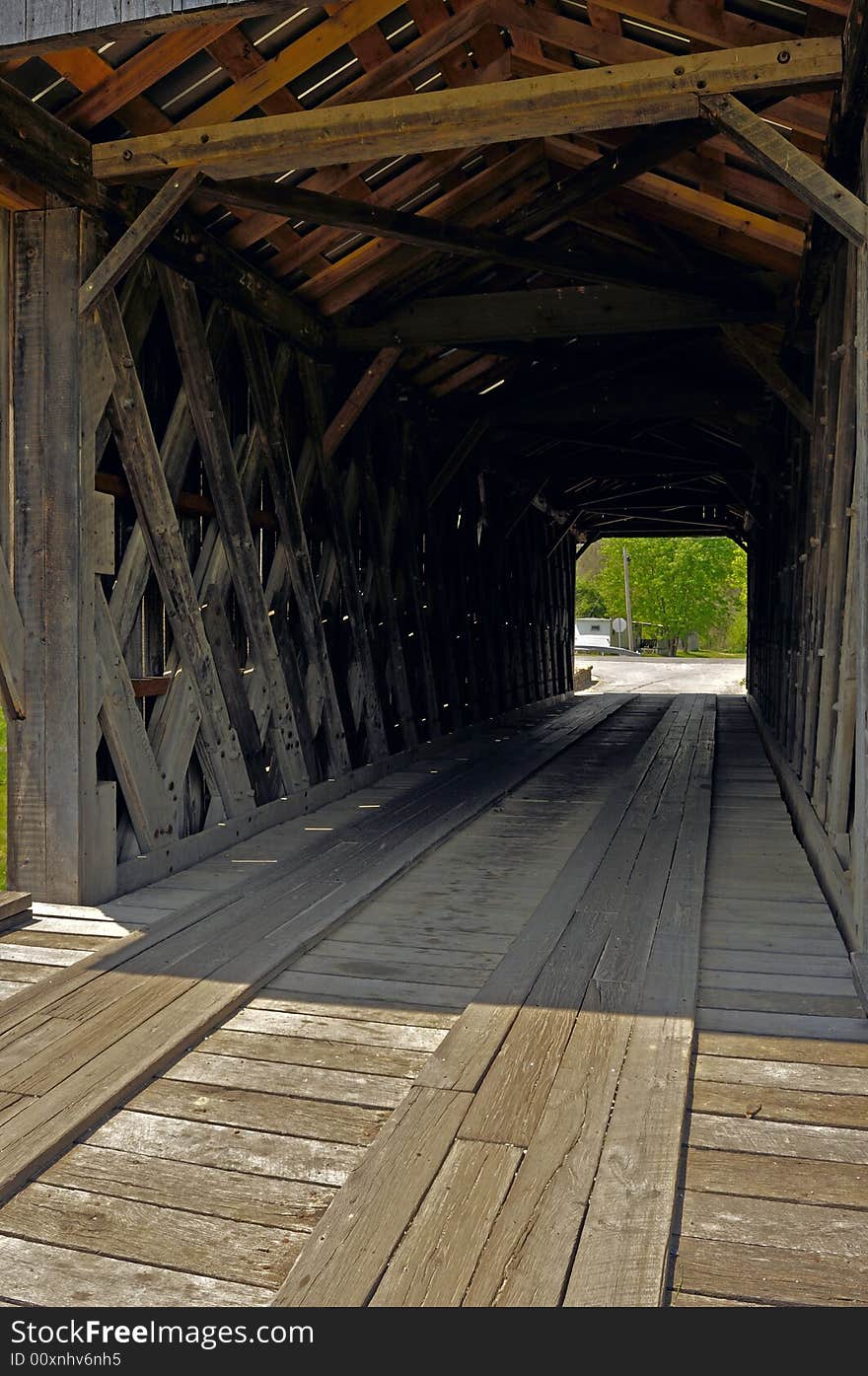 Inside of Covered Bridge