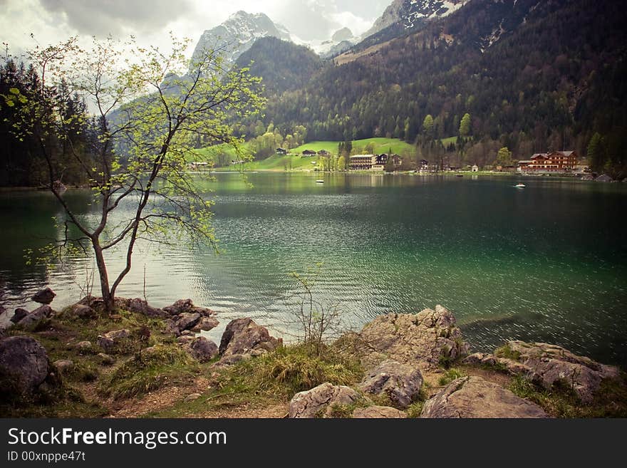 Taken on a trip at the lake Hintersee, Bavaria, Germany.