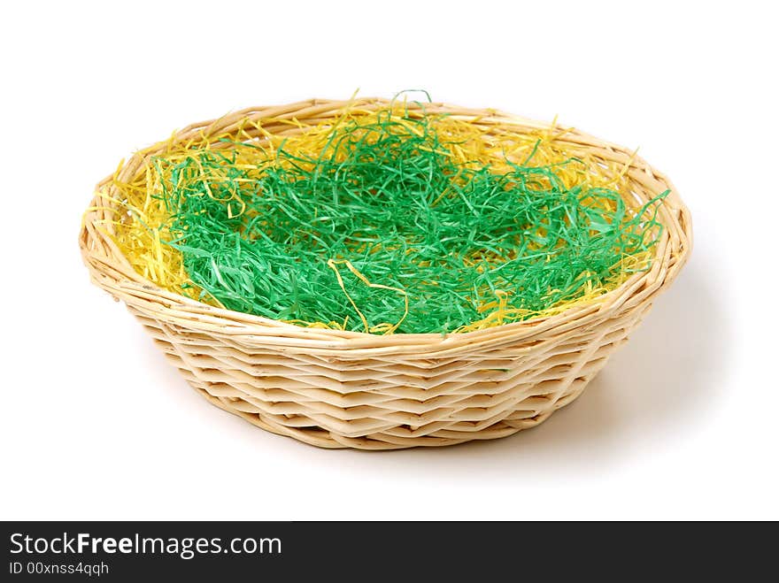 Empty rattan easter nest. Put in your own eggs!. Empty rattan easter nest. Put in your own eggs!