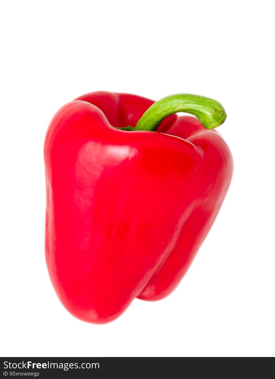 Red paprika, isolated