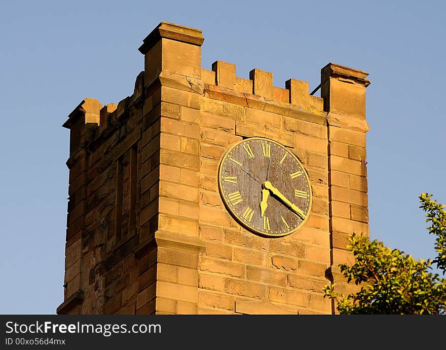 Renovated Old Fort Clock Tower in Benicia, CA. Renovated Old Fort Clock Tower in Benicia, CA