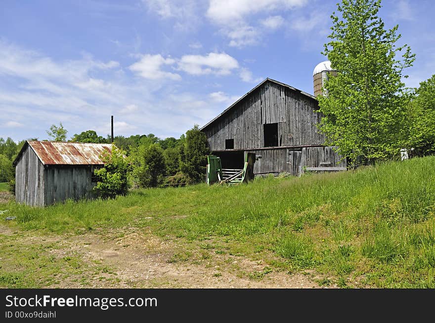 Old Shed And Barn