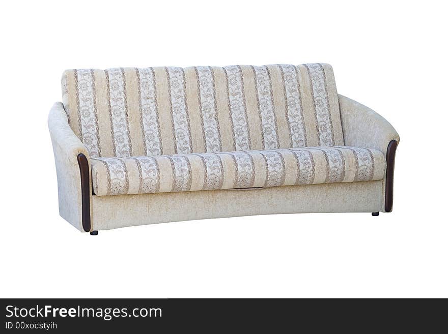 A sofa isolated on a white background with clipping path