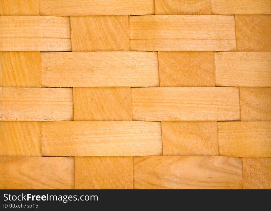 Closeup of a Rustic Woven Wooden Basket. Closeup of a Rustic Woven Wooden Basket