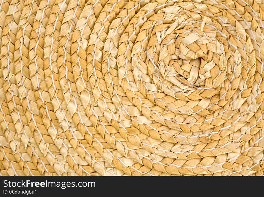 The Spiral Pattern in a Straw Basket. The Spiral Pattern in a Straw Basket